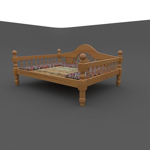 Uzbek Tapchan 3D model