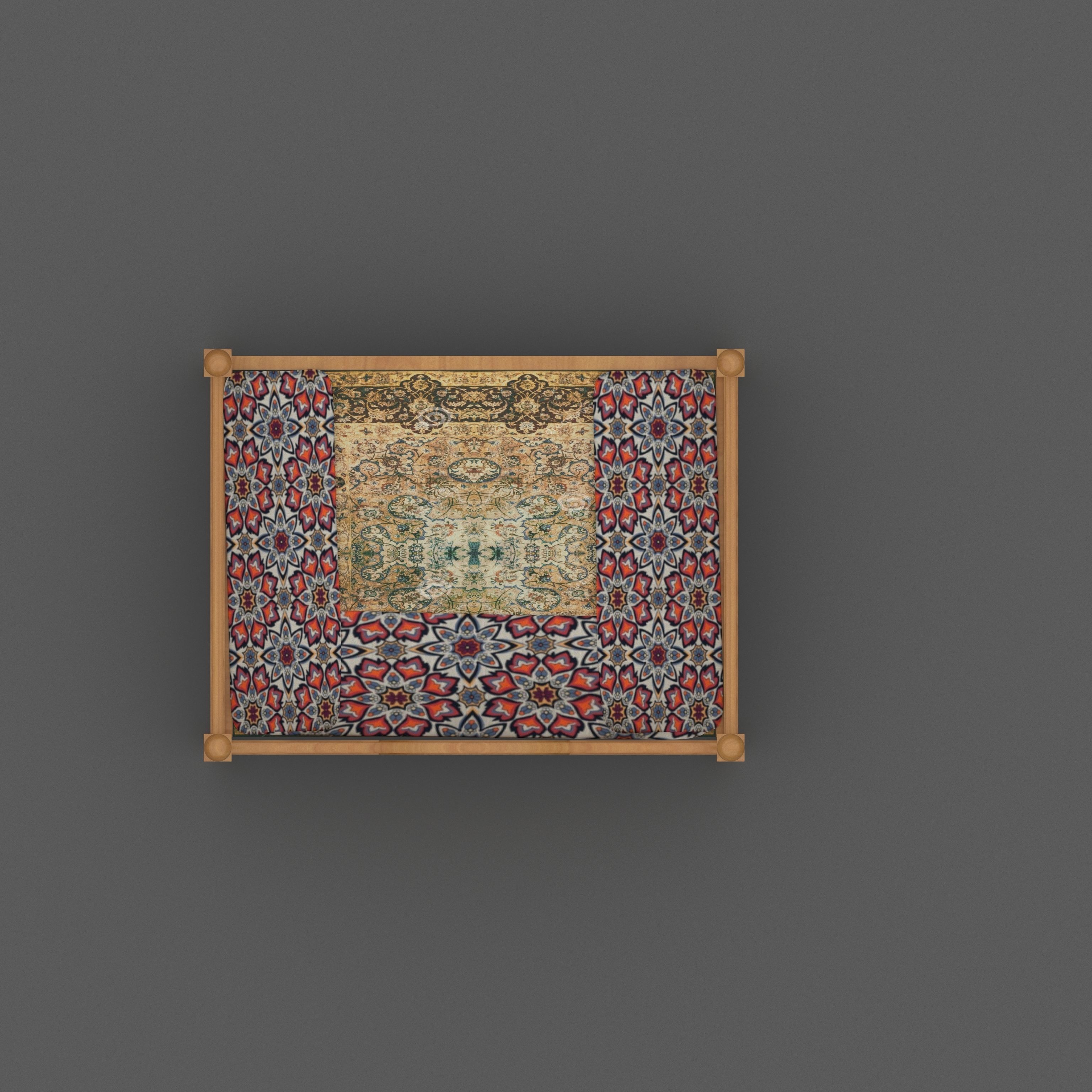 Uzbek Tapchan 3D model_2