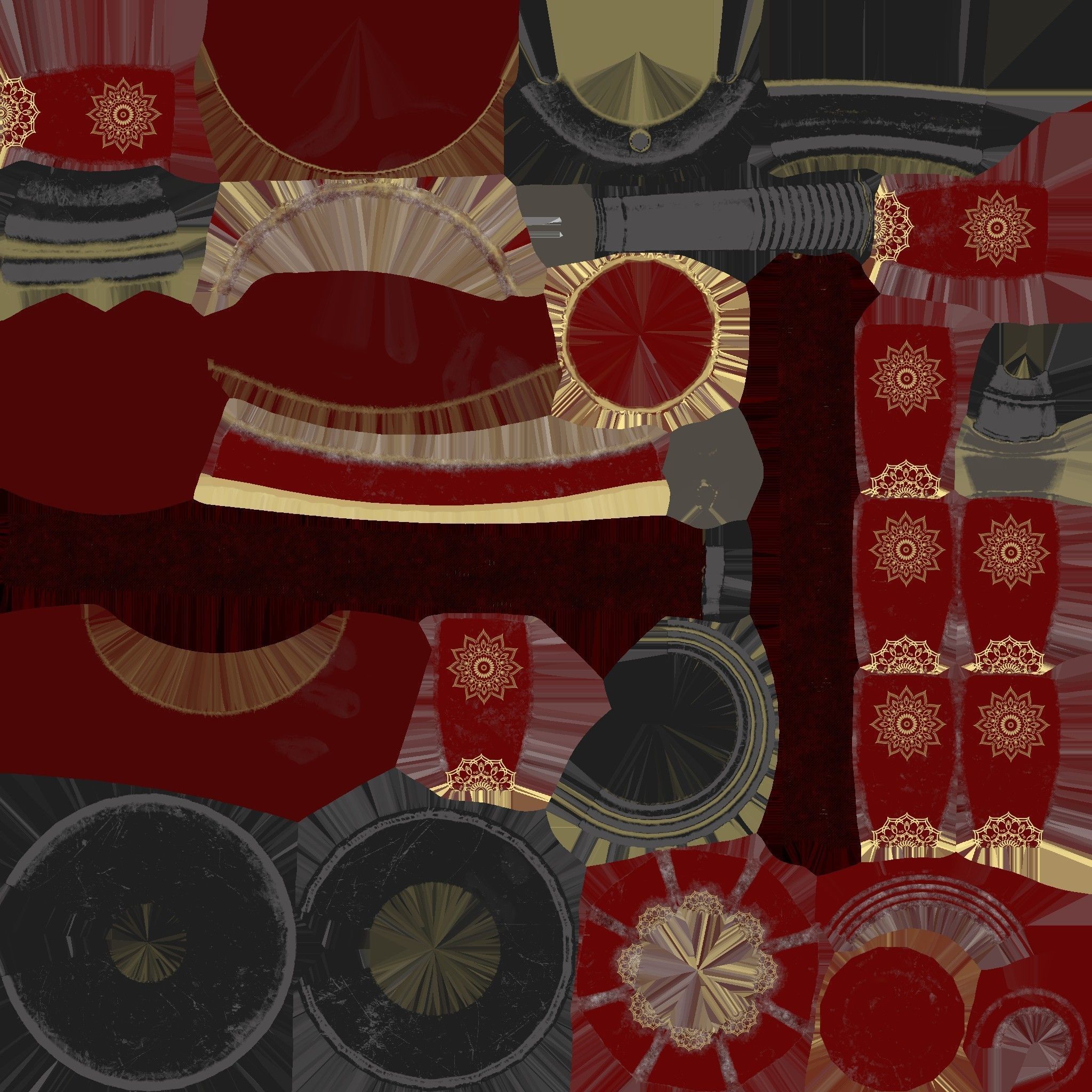 Low Poly Turkish Hookah Low-poly 3D model_6