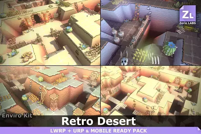 EnviroKit - THE DESERT - Retro Lowpoly