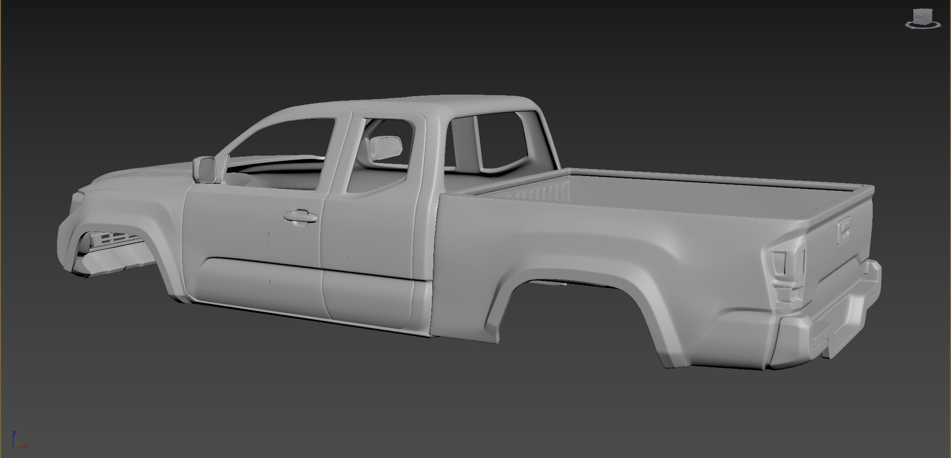 Toyota Tacoma 2020 Access Cab Body For Print 3D print model_2