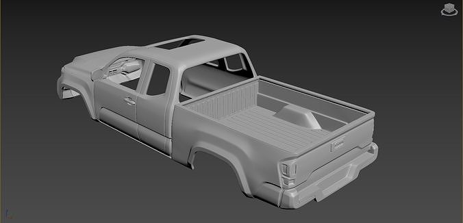 Toyota Tacoma 2020 Access Cab Body For Print 3D print model 4