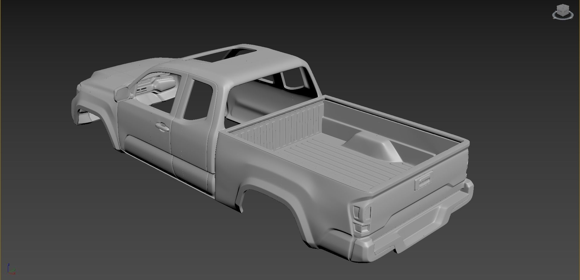 Toyota Tacoma 2020 Access Cab Body For Print 3D print model_3