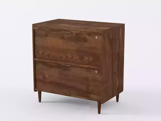 Cutrer 2 Drawer Vertical Filing Cabinet