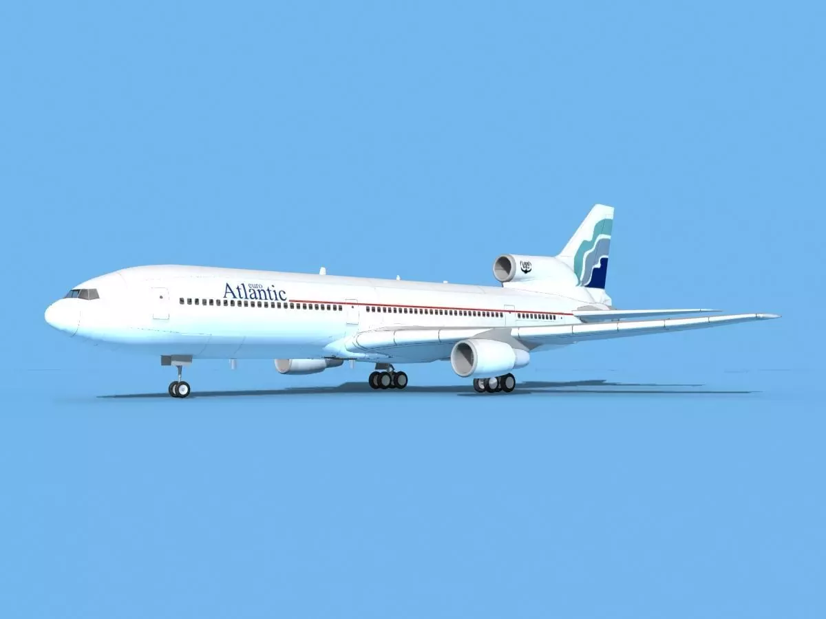 Lockheed L-1011 Euro Atlantic 3D model