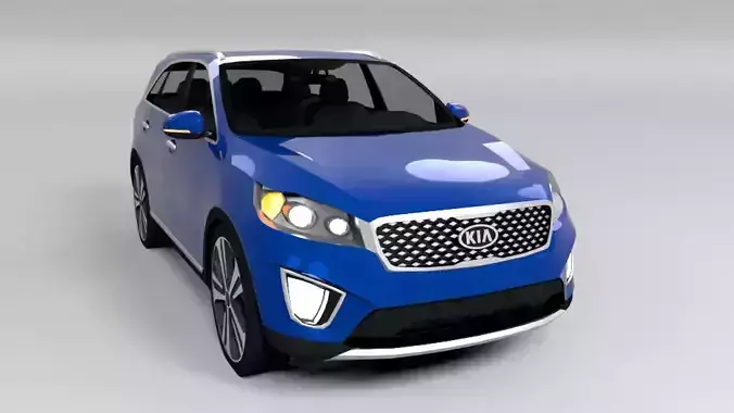 KIA SORENTO 2016 LOWPOLY Low-poly 3D model