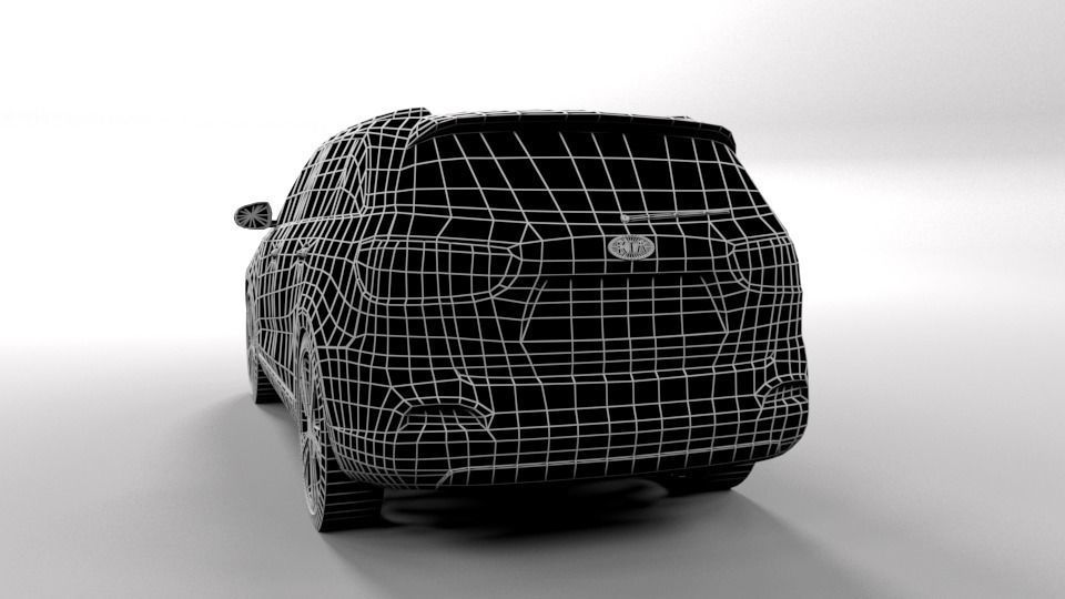 KIA SORENTO 2016 LOWPOLY Low-poly 3D model_3