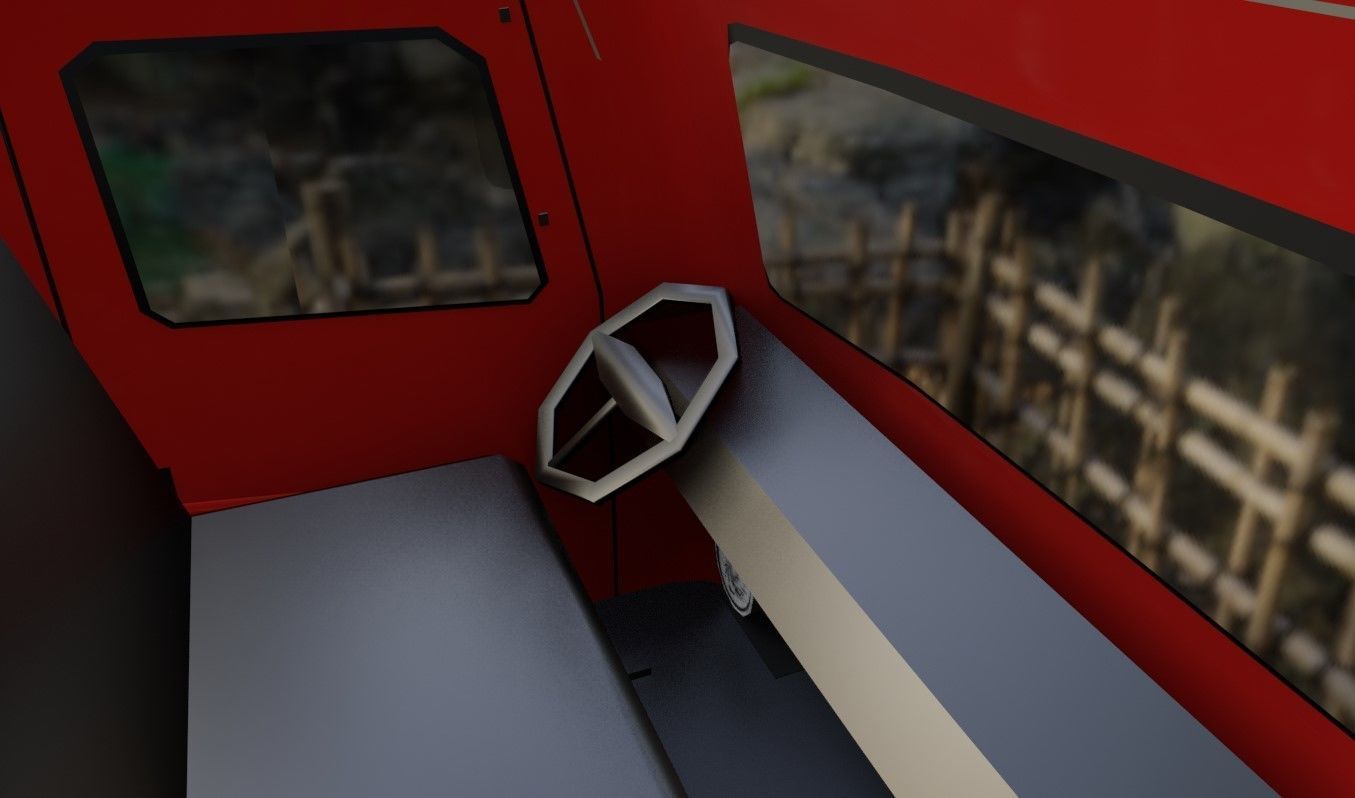 Red Truck - Tank - Fuel - Gasoline - Caminhao Tanque 3D model_12