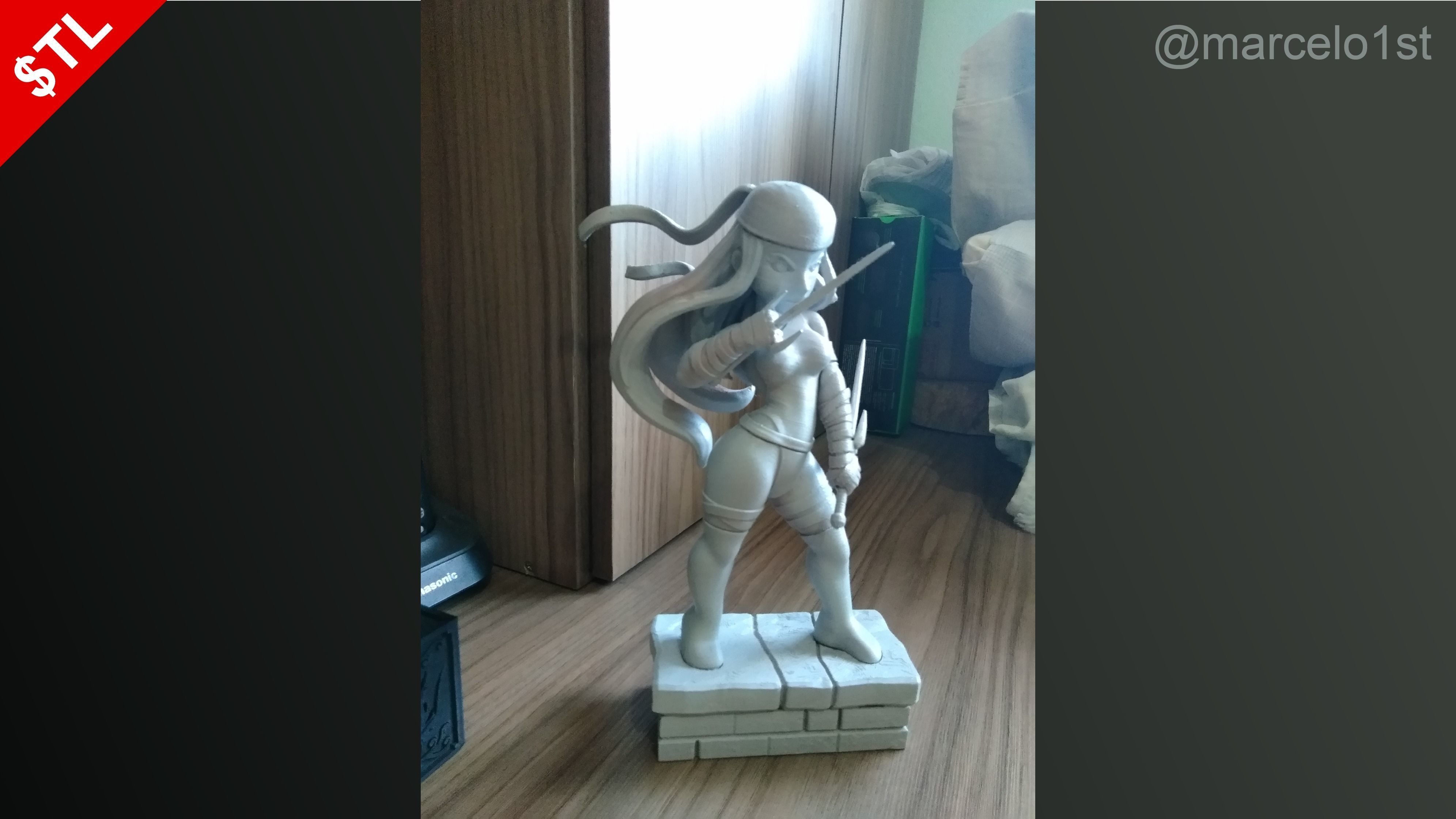 Elektra Natchios Statue 3D print model_23