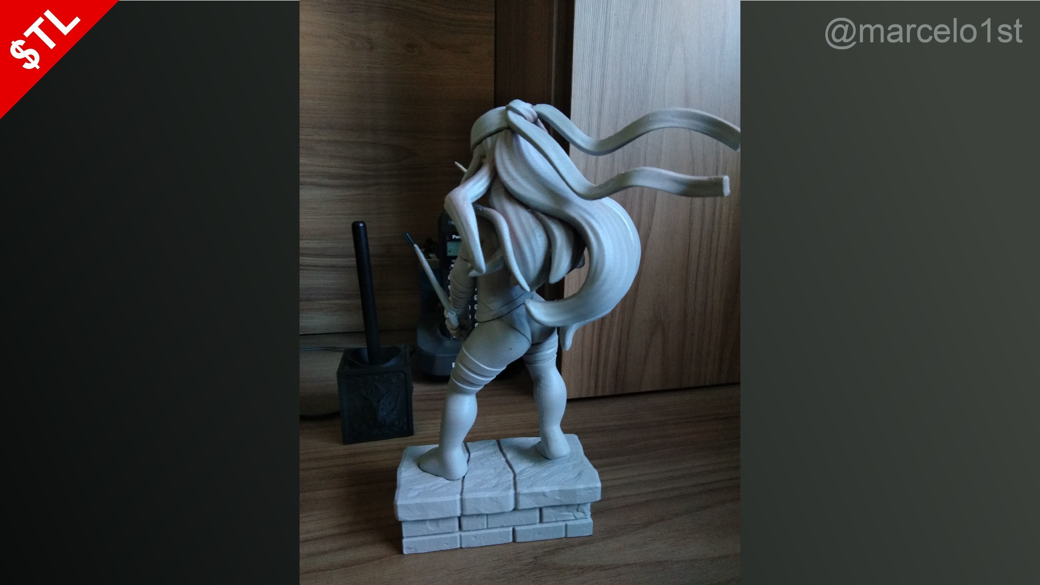 Elektra Natchios Statue 3D print model_25