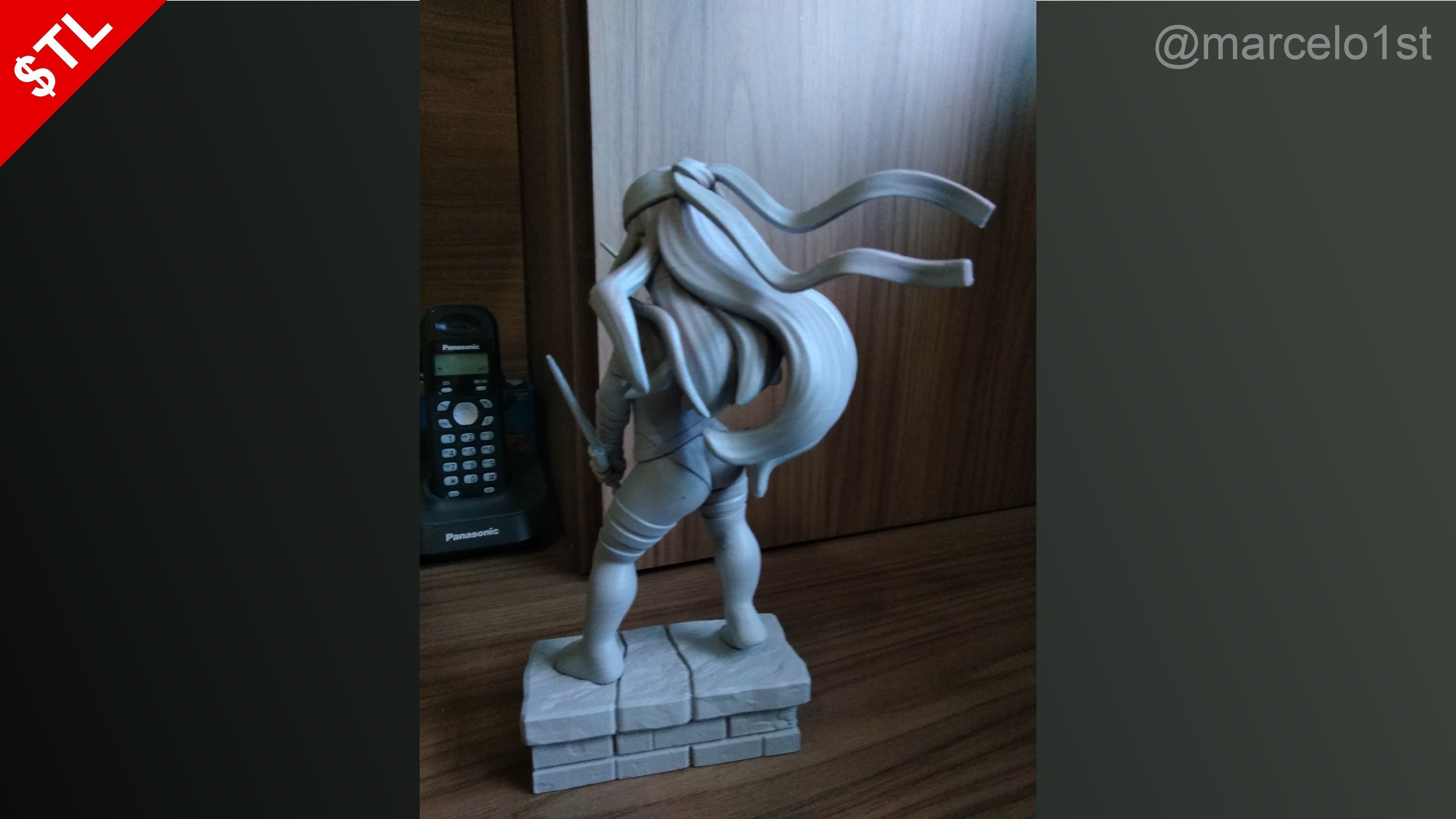 Elektra Natchios Statue 3D print model_26