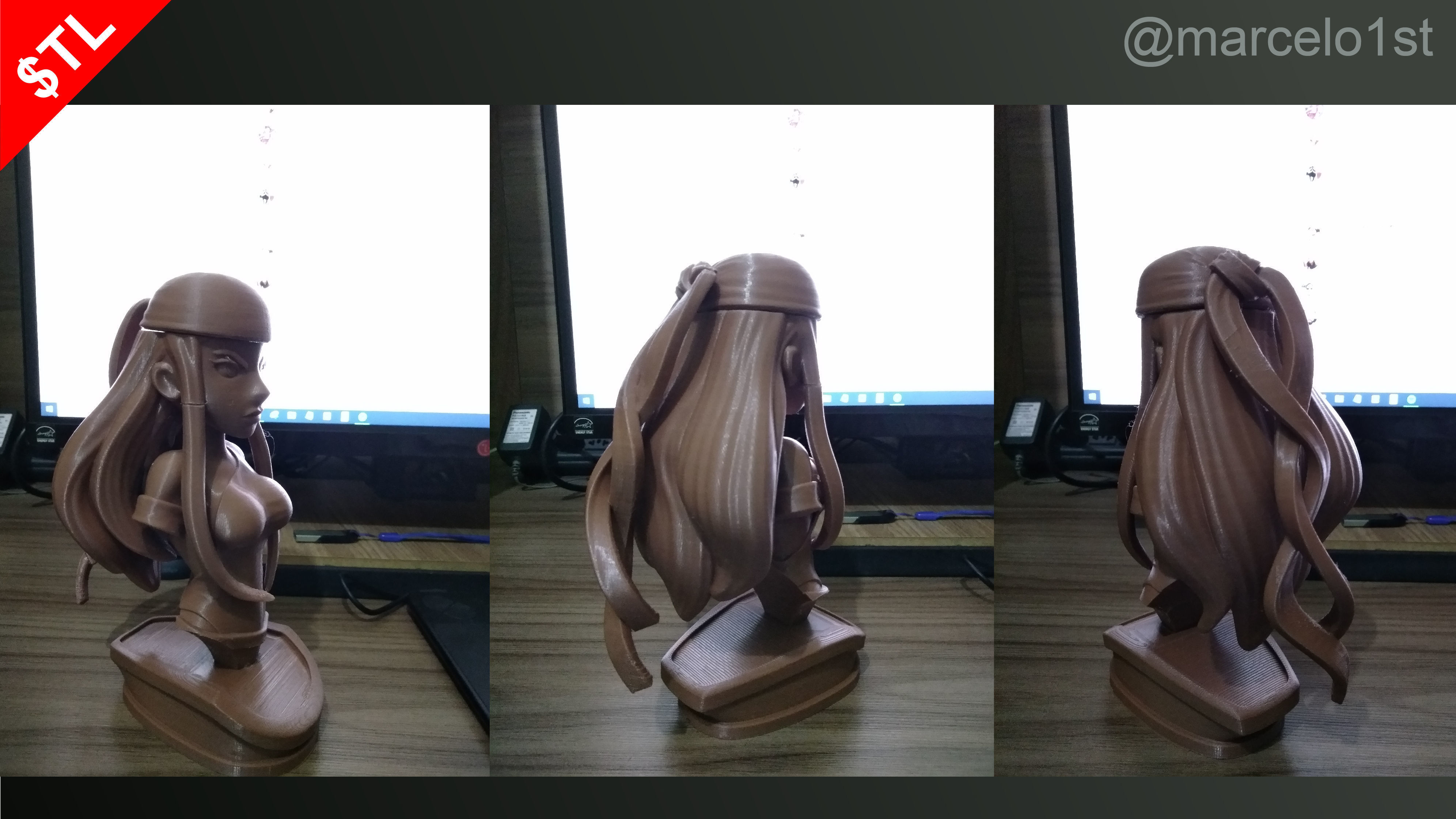 Elektra Natchios Bust 3D print model_5