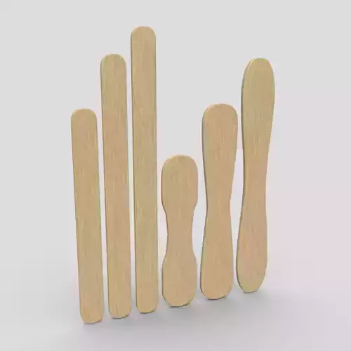 Popsicle Sticks Low-poly 3D model