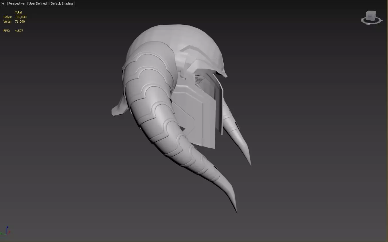 Bor Old Father Helmet 3D print model