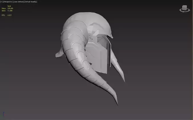 Bor Old Father Helmet 3D print model