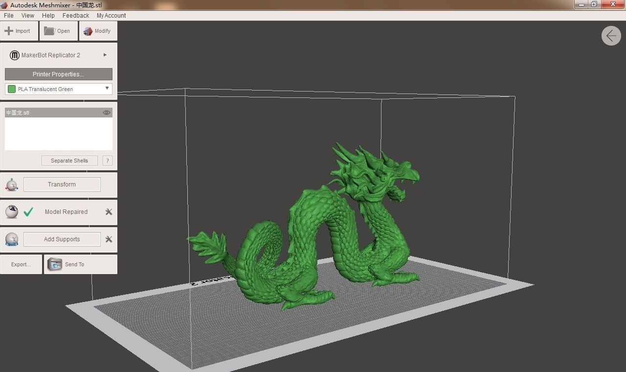 Chinese dragon 2 3D print model_1