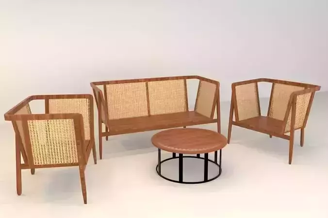 rattan sofa
