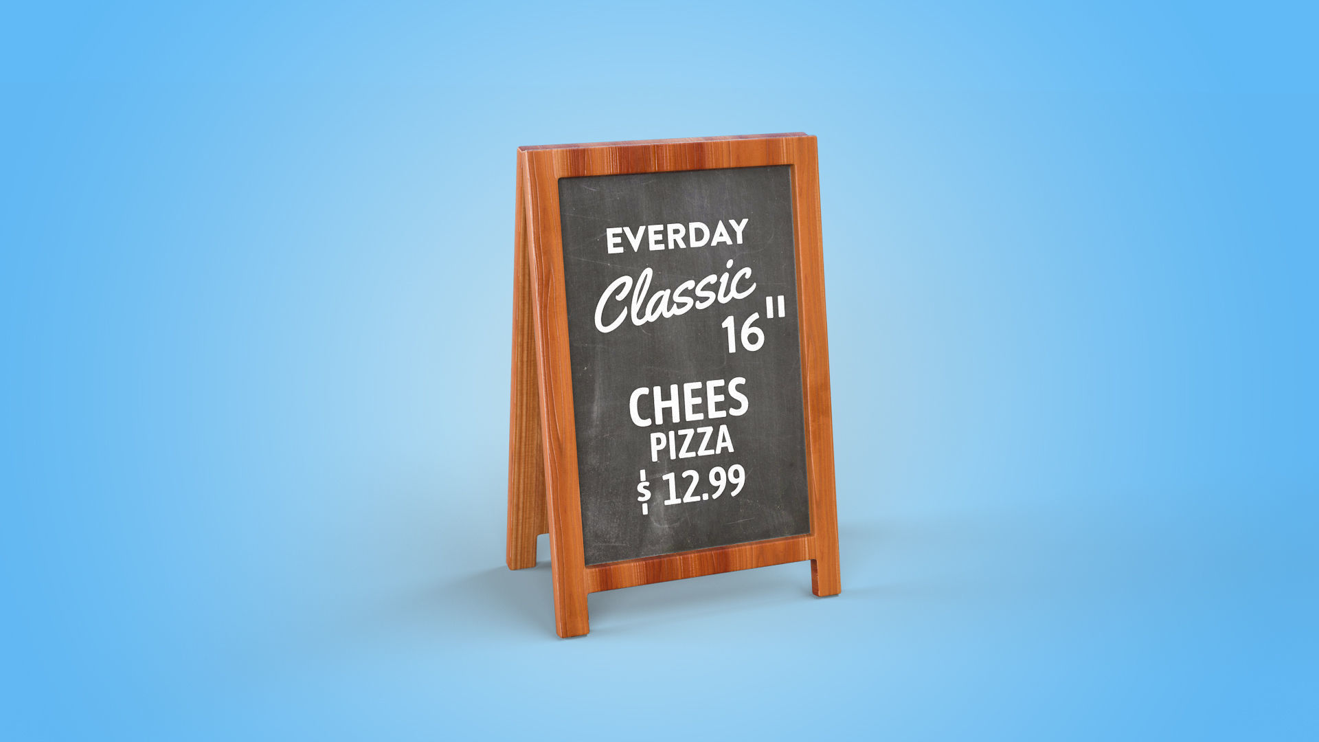 Cartoon Pizza House 3D model_13