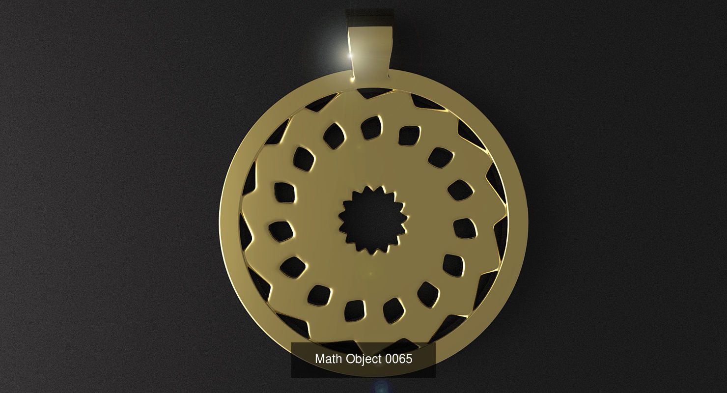Ultimate 3d Printable Geometric Pendants Collection _36