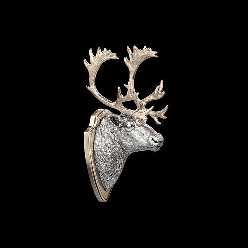 reindeer head 3D print model