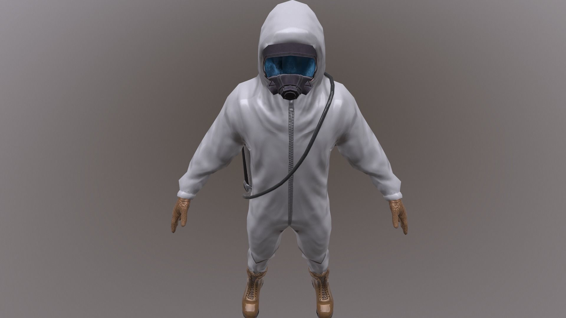 Hazard Suit Low-poly 3D model_2