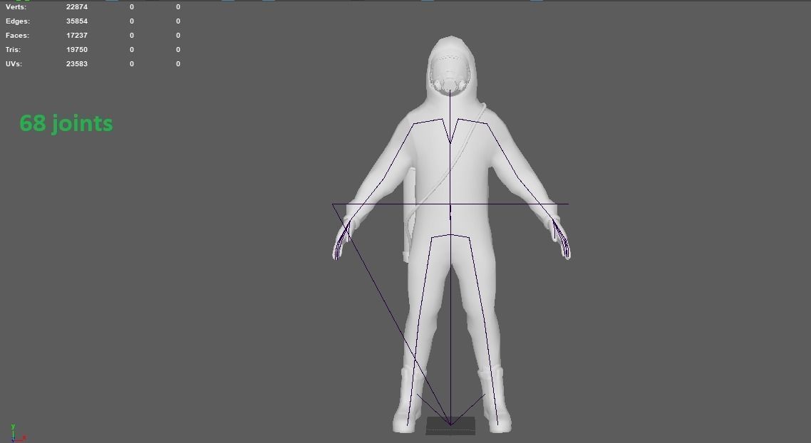 Hazard Suit Low-poly 3D model_11