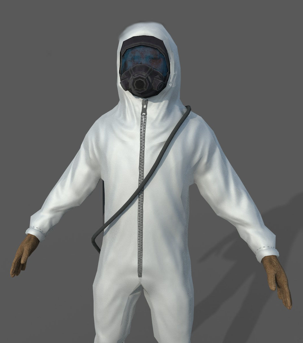 Hazard Suit Low-poly 3D model_6