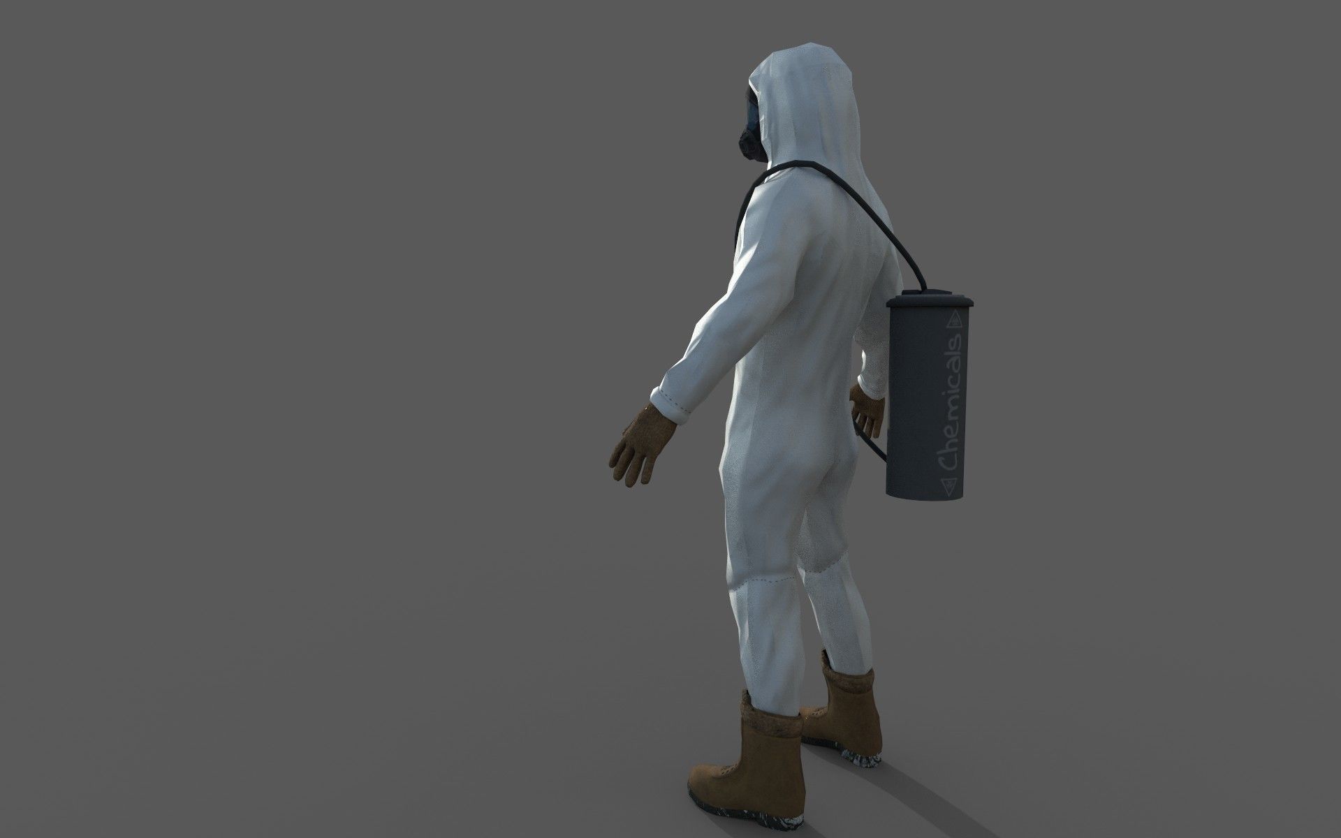 Hazard Suit Low-poly 3D model_9
