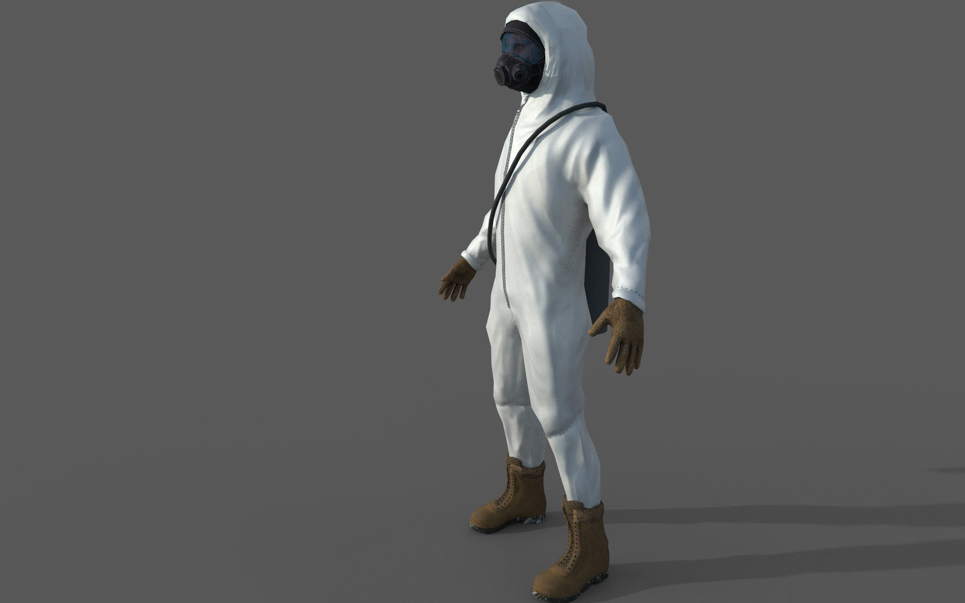 Hazard Suit Low-poly 3D model_8