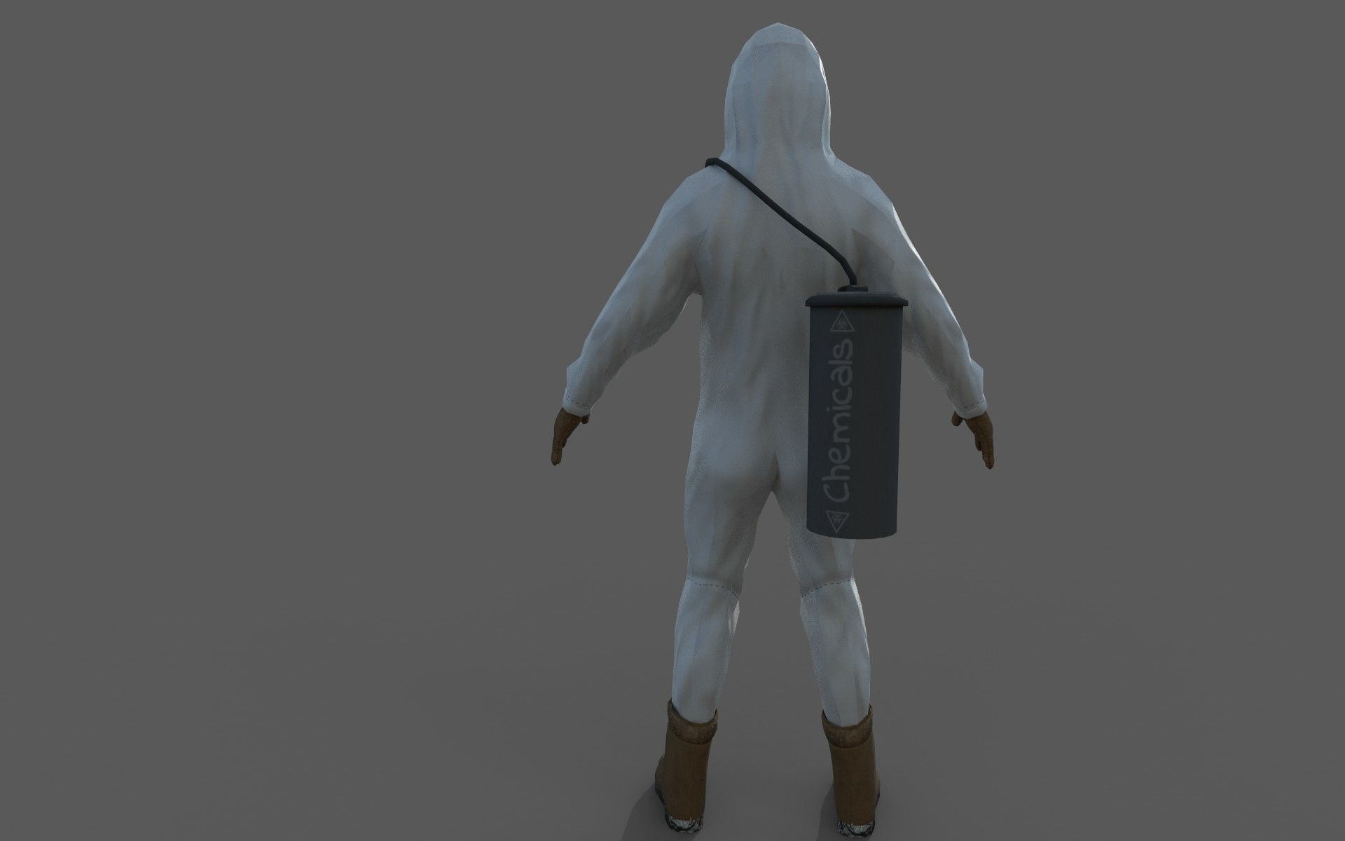 Hazard Suit Low-poly 3D model_10