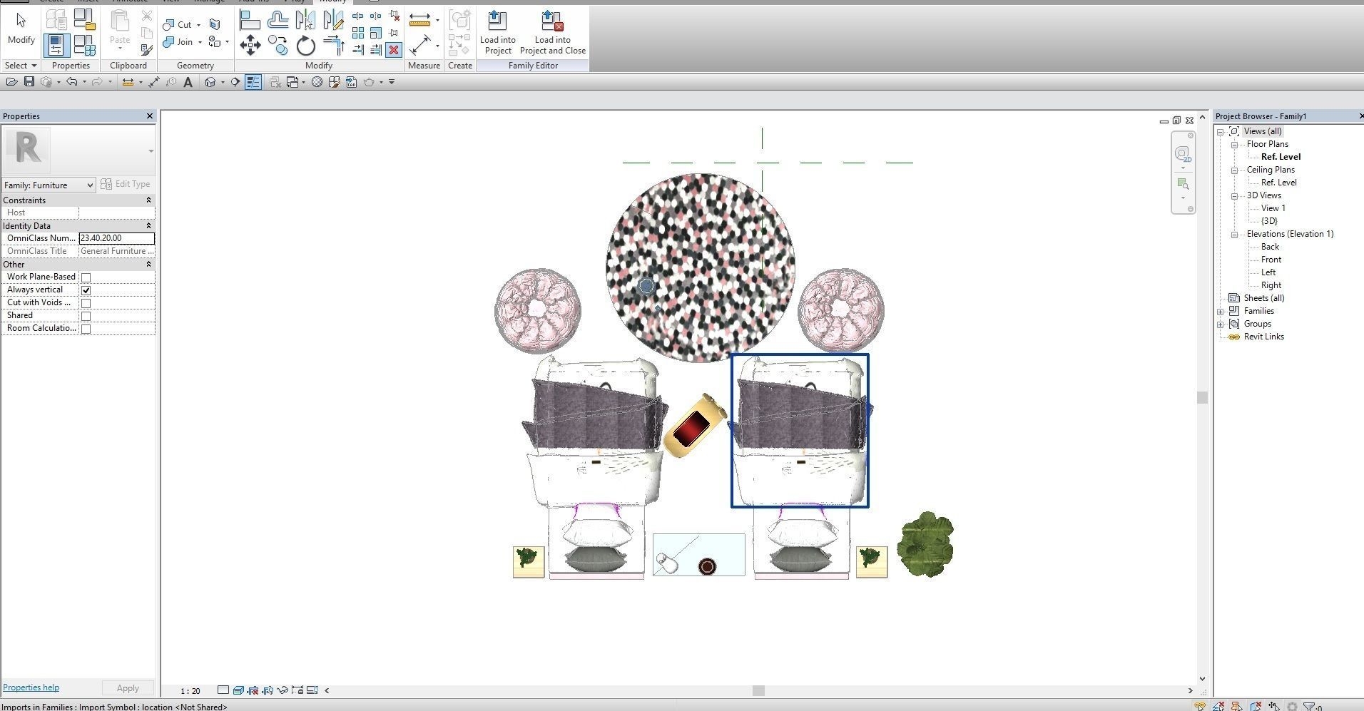 Revit children bedroom 3D model 3D model_5