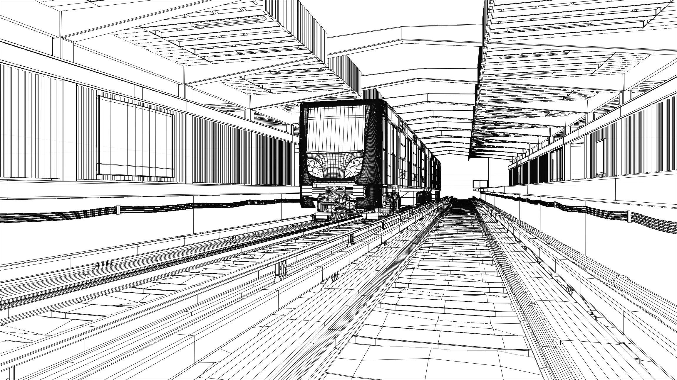 Mexico City Subway 3D model_14