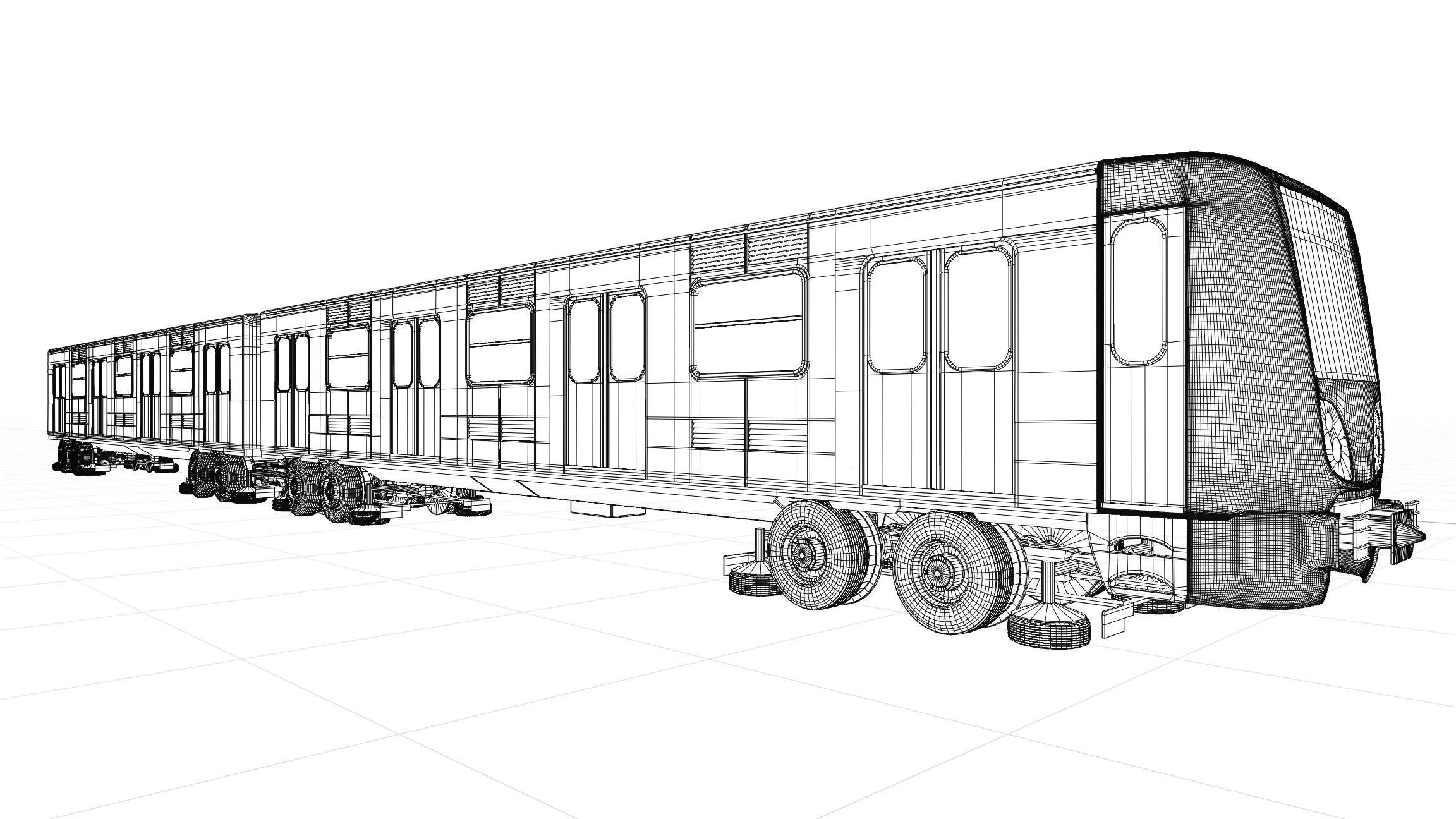 Mexico City Subway 3D model_16