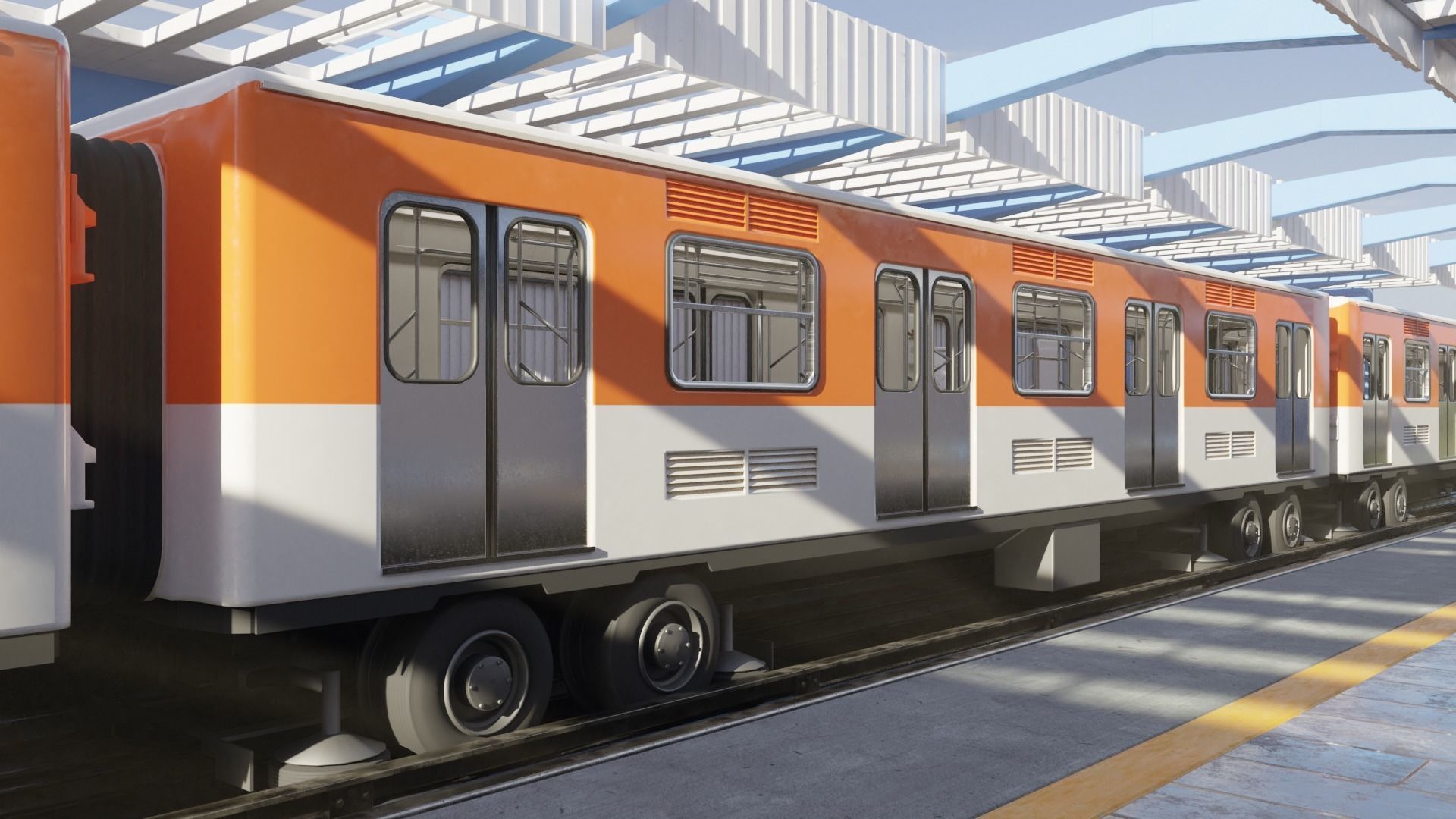 Mexico City Subway 3D model_2