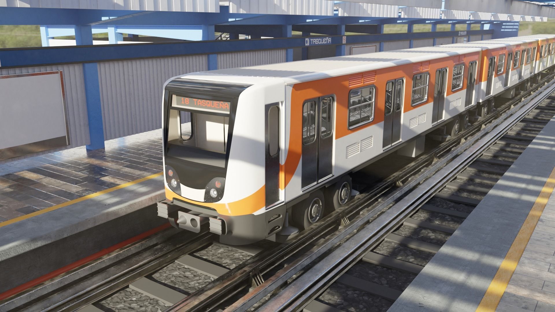 Mexico City Subway 3D model_3