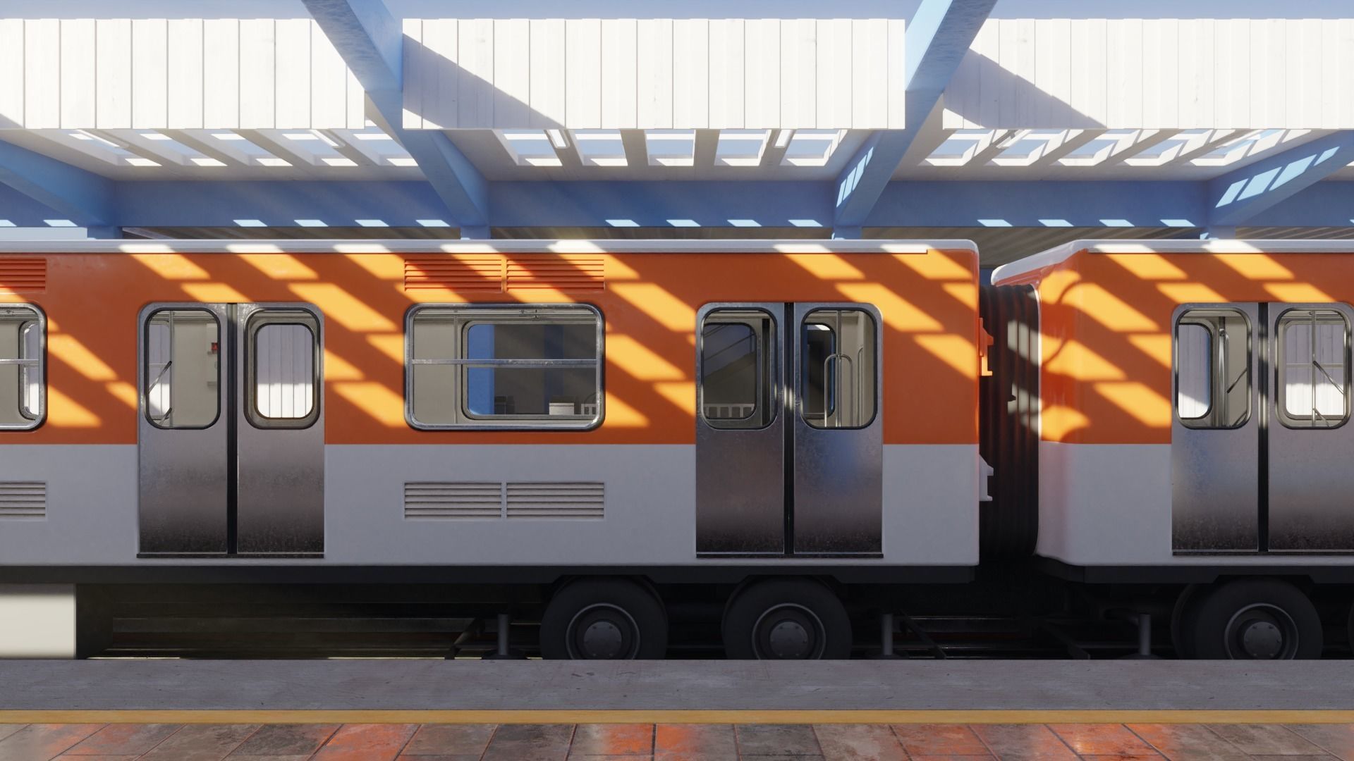 Mexico City Subway 3D model_1