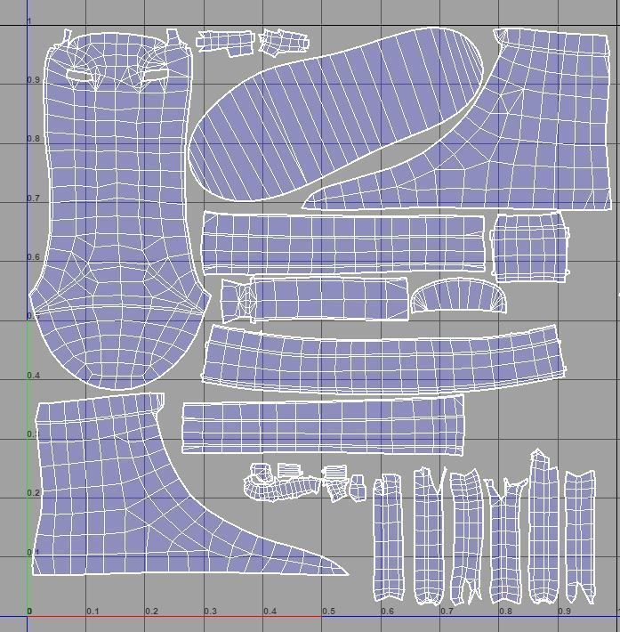 Girl in jeans Low-poly 3D model_69