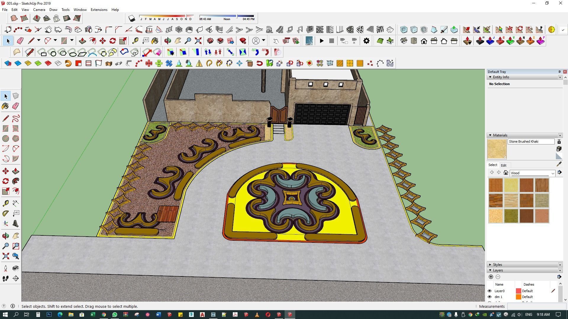 landscape design 3d architecture rendering patio  exterior 3D model_8