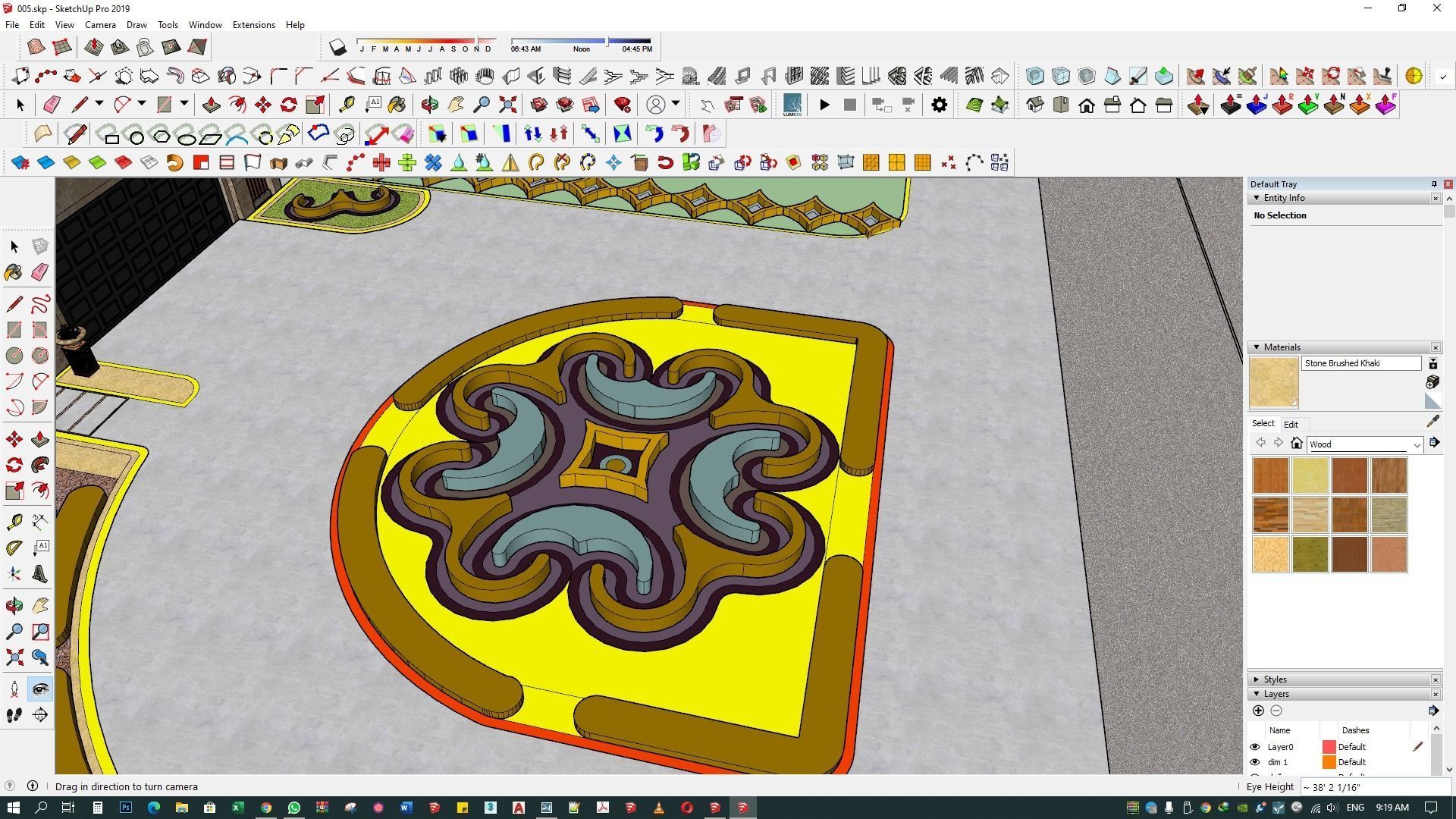 landscape design 3d architecture rendering patio  exterior 3D model_20