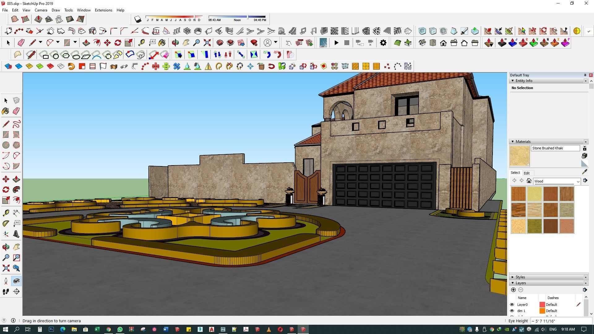 landscape design 3d architecture rendering patio  exterior 3D model_16