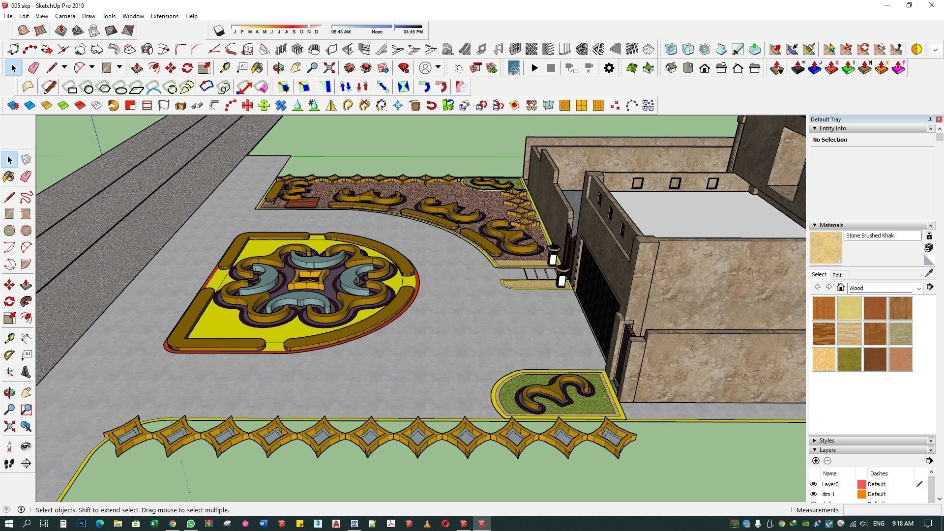 landscape design 3d architecture rendering patio  exterior 3D model_9