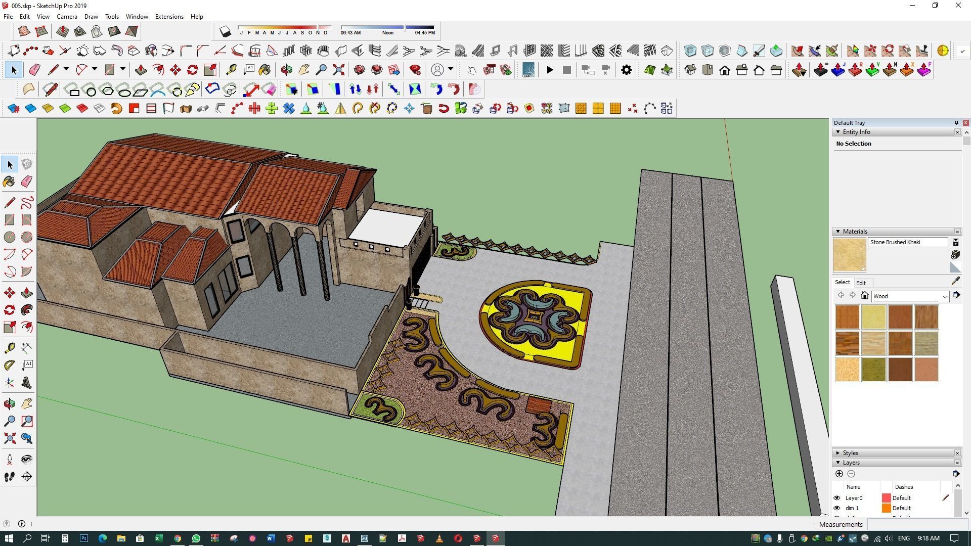 landscape design 3d architecture rendering patio  exterior 3D model_11
