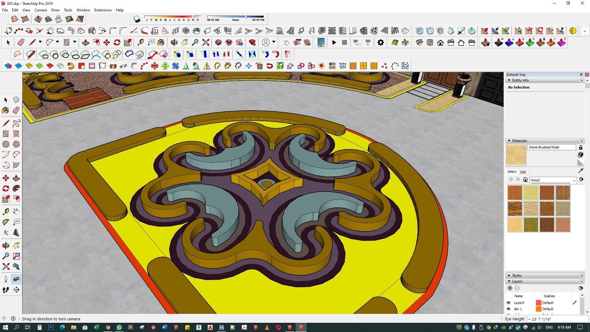 landscape design 3d architecture rendering patio  exterior 3D model_19