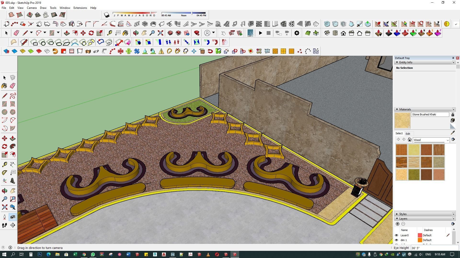 landscape design 3d architecture rendering patio  exterior 3D model_18