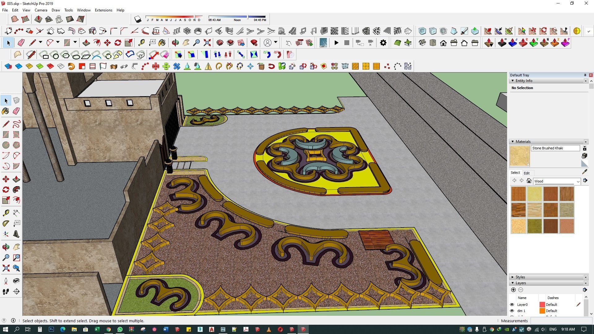 landscape design 3d architecture rendering patio  exterior 3D model_10