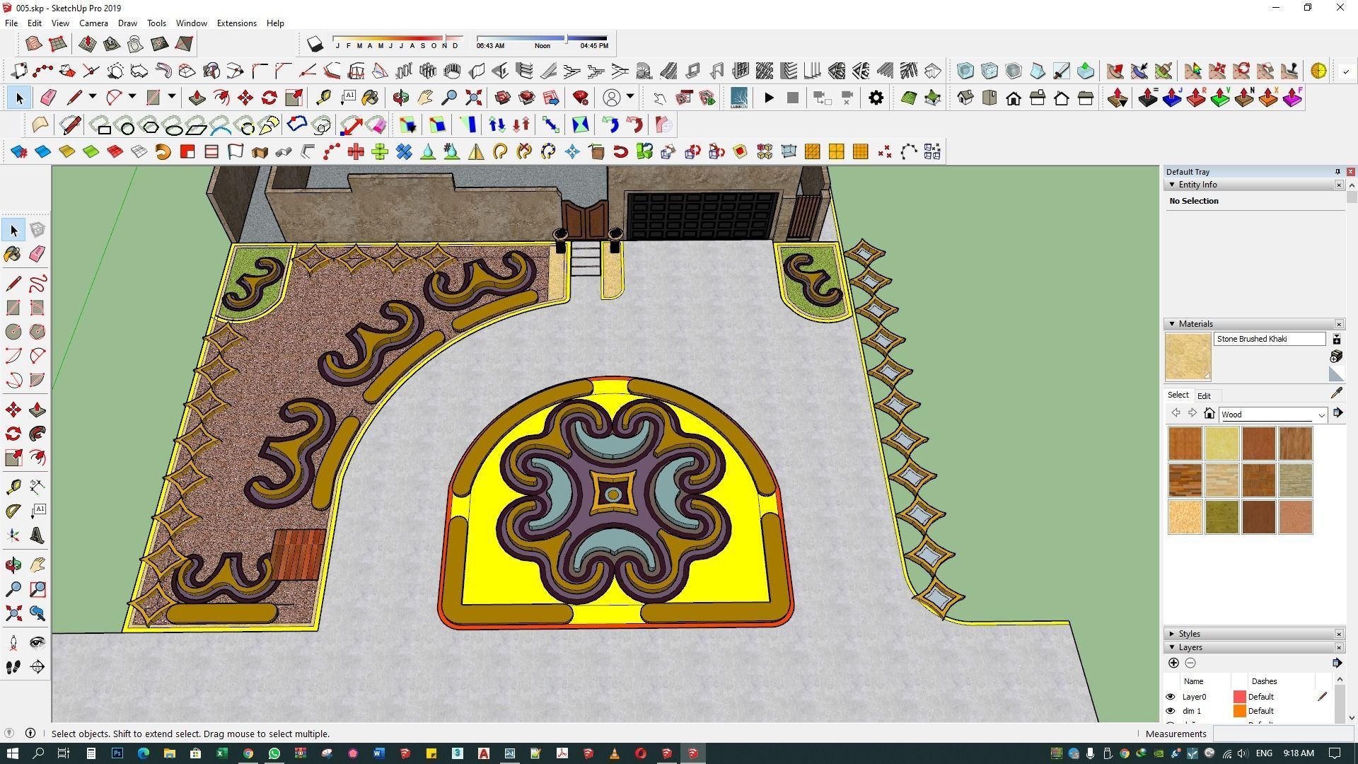 landscape design 3d architecture rendering patio  exterior 3D model_4