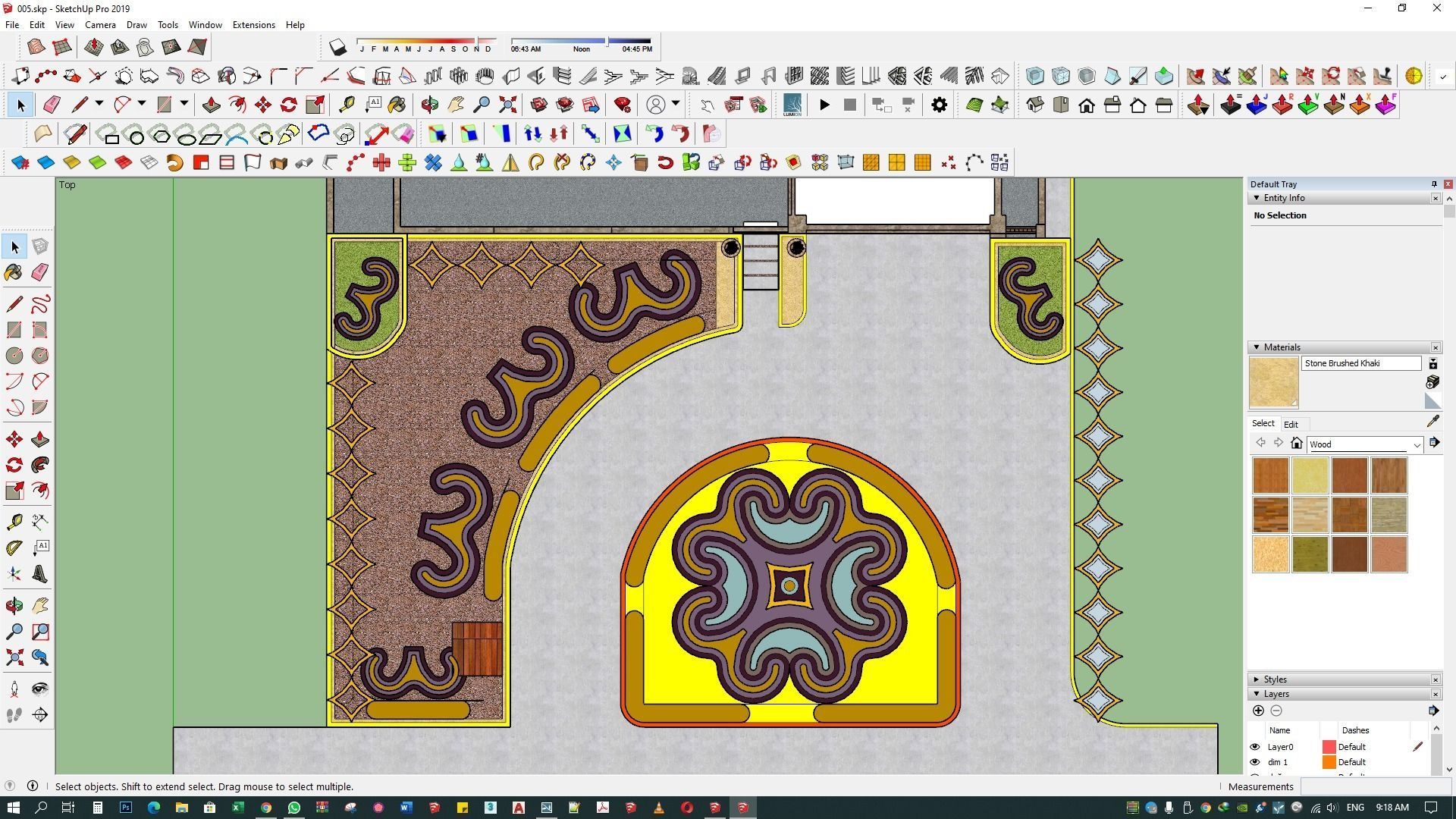 landscape design 3d architecture rendering patio  exterior 3D model_5