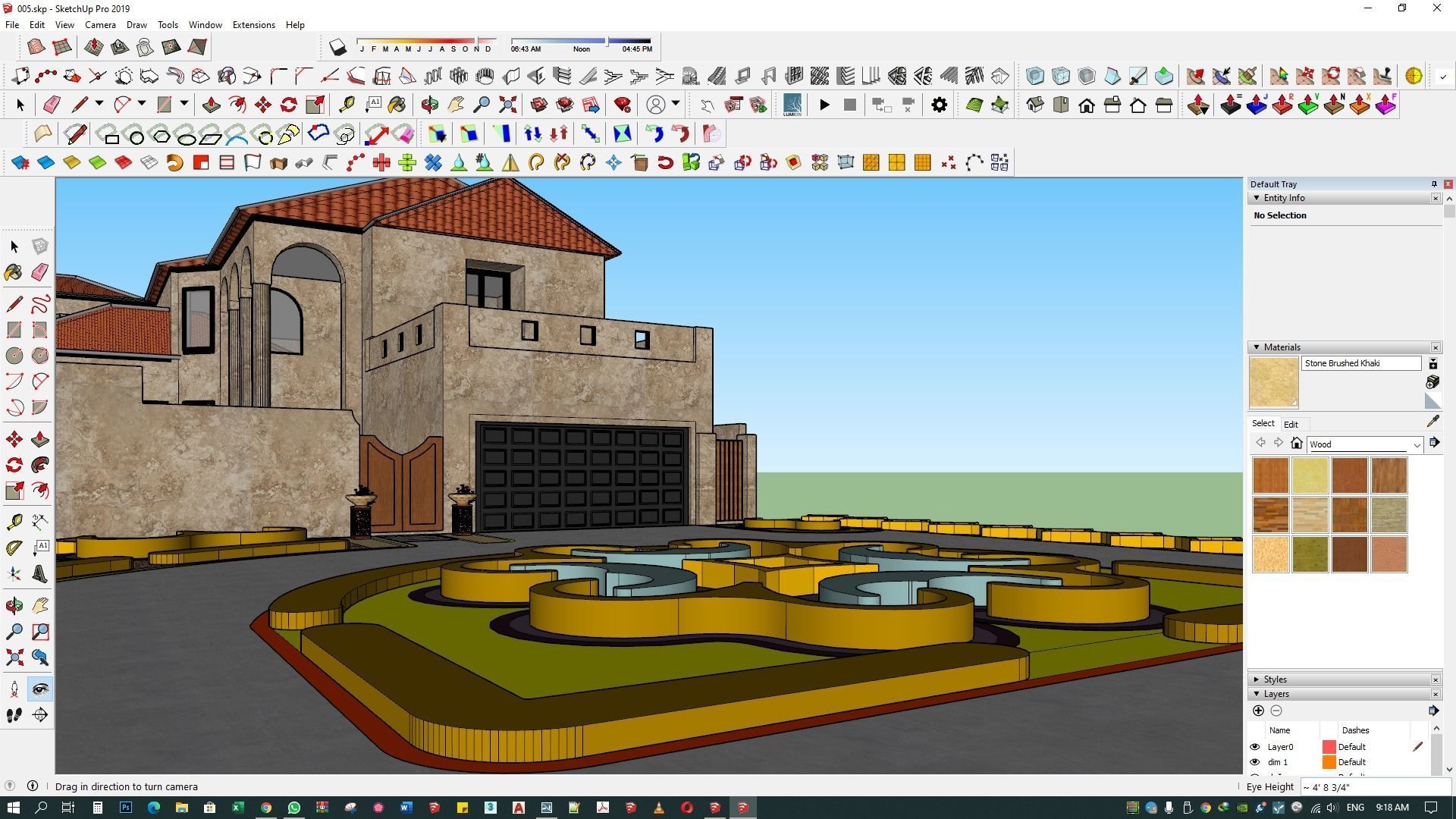 landscape design 3d architecture rendering patio  exterior 3D model_15