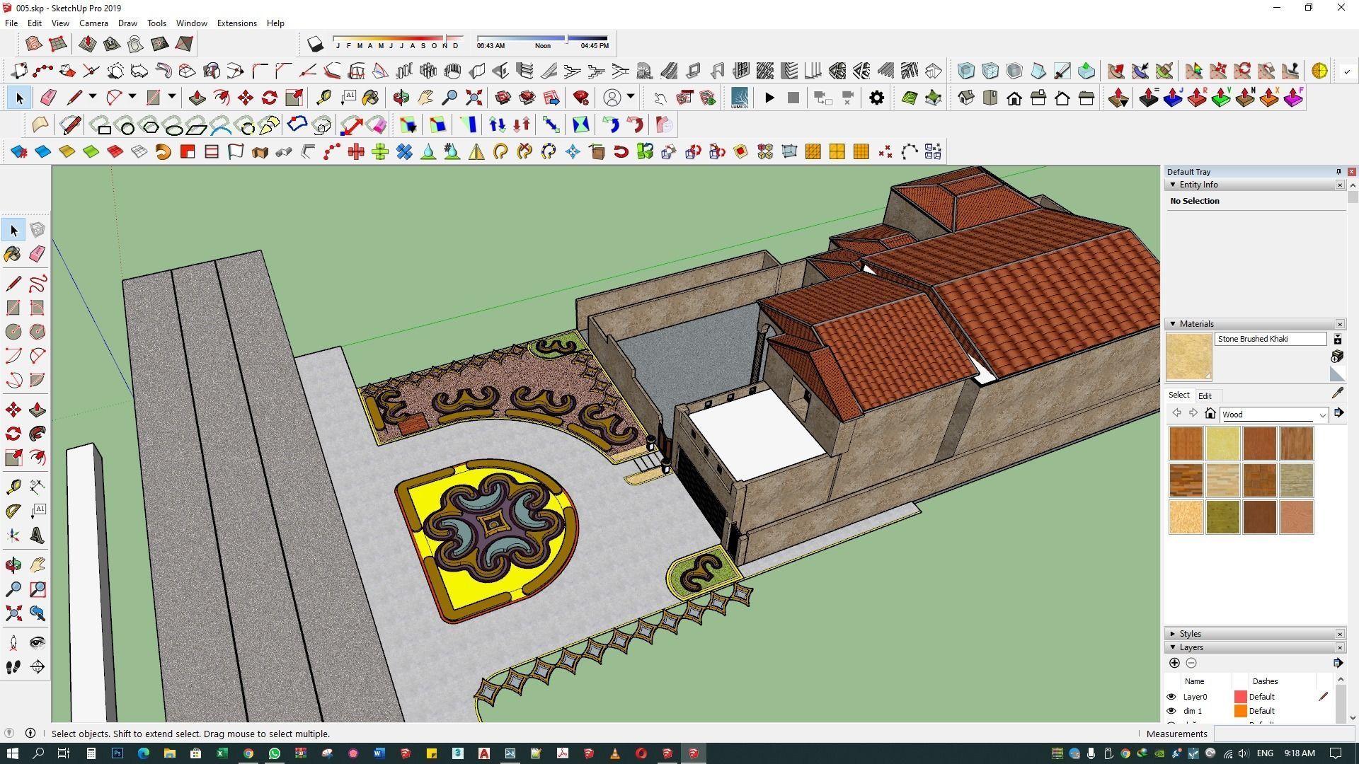landscape design 3d architecture rendering patio  exterior 3D model_12