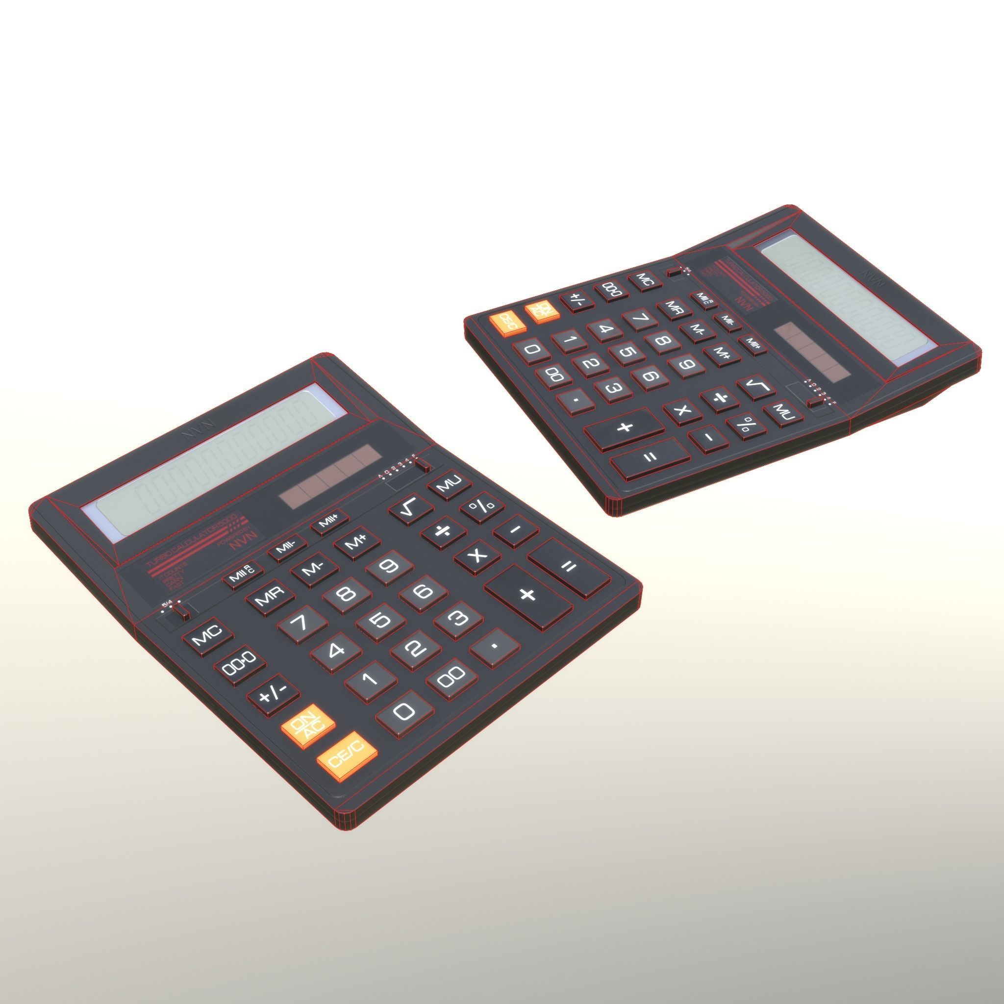 Calculator - Unity - HDRP - UE4 Low-poly 3D model_17